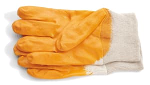 Nitril-Handschuh Gr. 10 glatt gelb.