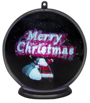 Boule Hologramme 3D Merry Christmas