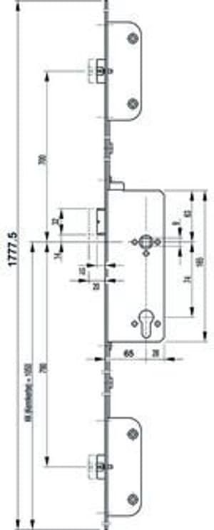 Serrature d'infilare antipanico G-U SECURY-Automatic 2110