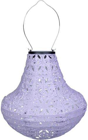 Lampion LED Solar Vase, Violett