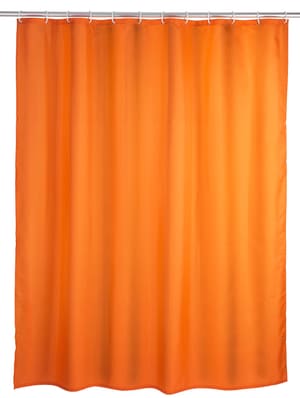 Tenda doccia tinta unita arancione antimuffa