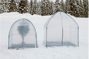 Housse d'hivernage Yurt avec film isolant L, 180 x 180 x 200 cm