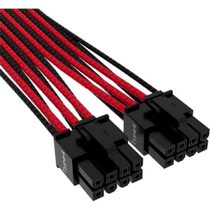 Premium 12+4-Pin 12VHPWR 600 W Kabel Schwarz Rot