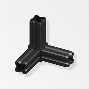 T-Verbinder 23.5mm 90° PA schwarz