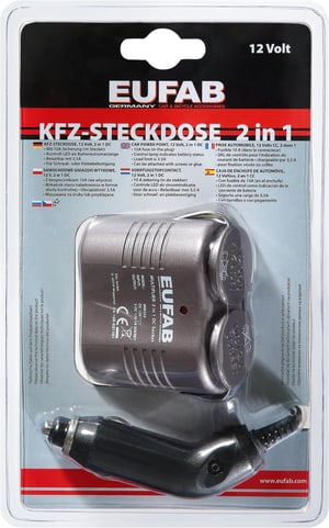 KFZ-Steckdose 2 in 1 12V