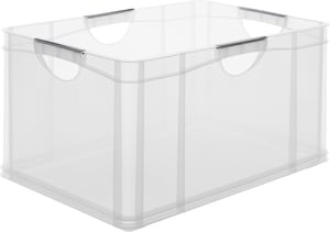 Boîte de rangement 60l, Plastique (PP) sans BPA, transparent, A3