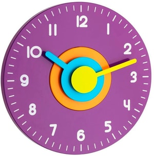 Horloge murale Ø 23 cm, violette
