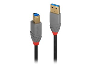 USB 3.0 Typ A an B Kabel, Anthra Line 0.5m