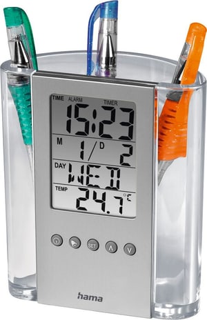 LCD-Thermometer und Stifthalter