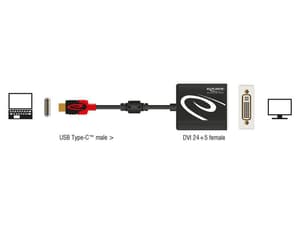 Adapter USB Type-C-DVI-D