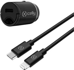 USB-C car charger with USB-C to Lightning cable 20W