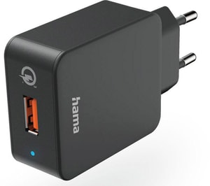 Caricabatterie rapido "Qualcomm® Quick Charge™ 3.0", USB-A, 19,5 W, nero