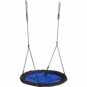 Balançoire filet ronde Ø98 cm noir/bleu