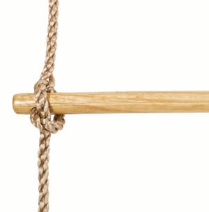 Scala di corda con 5 pioli di legno