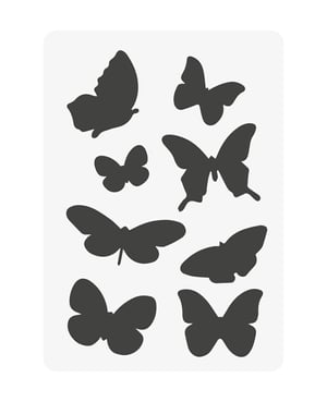 Stencil bambini DIN A5, farfalle