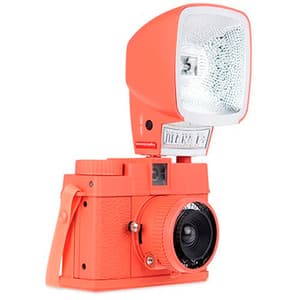 Diana Mini Camera & Flash Package - Coral Fusion