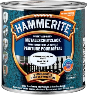 Pittura per metalli martellat weiss 250 ml
