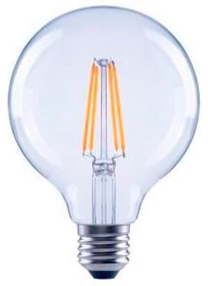 Filament LED, E27, 806lm remplace une ampoule globulaire de 60W, G95, claire, blanc chaud