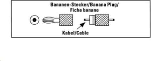 Bananen-Stecker, 4er-Set