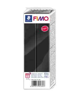 Soft FIMO bloc grand, noires