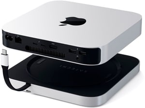 USB-C Alu Stand & Hub m.SSD Fach pour M1 Mac Mini