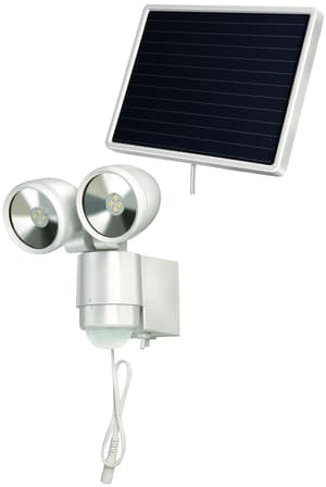 spot solaire gris-blanc à LED SOL 2x4 IP 44
