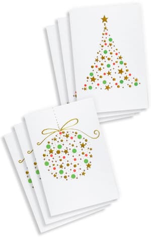 Jeu de cartes de Noël format B6, 125 x 176 mm, nombre de pièces 6