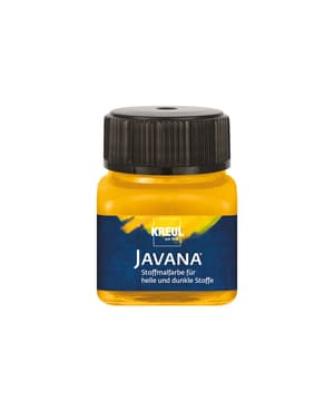 KREUL Javana Stoffmalfarbe für helle und dunkle Stoffe Goldgelb 20 ml