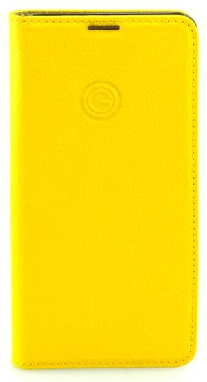 Copertina libro in vera pelle "Marc yellow"