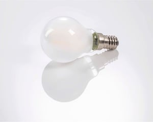Filamento LED, E14, 250lm sostituisce 25W, lampada a goccia, bianco caldo