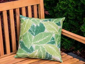 Set di 2 cuscini da giardino con motivo a foglie 40 x 40 cm VARKOS
