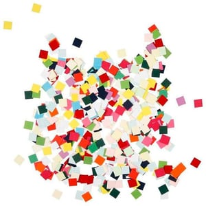 Mosaiksteine aus Karton Mehrfarbig