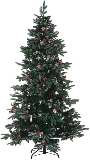 Künstlicher Weihnachtsbaum mit Schnee bestreut 180 cm grün DENALI