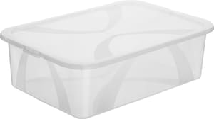 Arco Aufbewahrungsbox 29l mit Deckel, Kunststoff (PP) BPA-frei, transparent