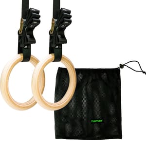 Anneaux de gymnastique Tunturi en bois