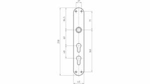 Türschild 5345E glide