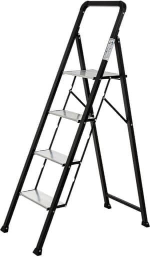 Scaletta 4 gradini acciaio/alluminio