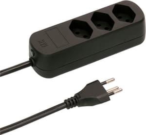 Multipresa Basic Line 3x typ13 nero