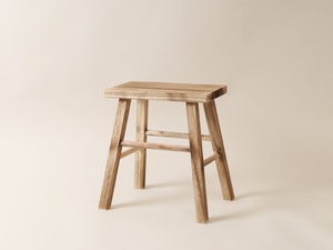 Sgabello decorativo legno