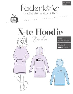 Papierschnittmuster Hoodie