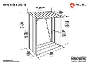 Kaminholzregal 5x3