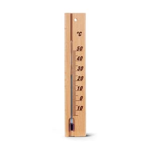 Thermometer, für innen, Holz, 20 cm, analog