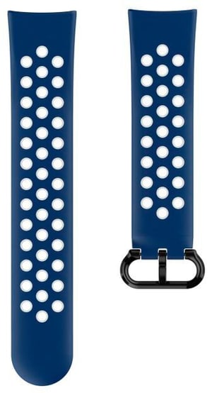 Cinturino sportivo per Fitbit Versa 3/4/Sense (2), Blu scuro/Grigio