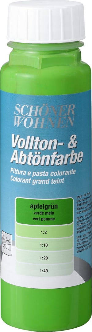Vollton- und Abtönfarbe Apfelgrün 250 ml