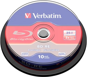 BD-RE 25 GB, mandrino (10 pezzi)