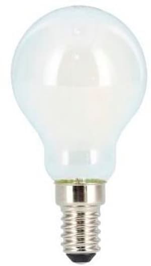 Filamento LED, E14, 470lm sostituisce 40W, lampada a goccia, opaco, bianco caldo