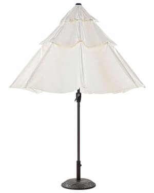 Parasol de jardin  2.85 m beige clair BIBIONE