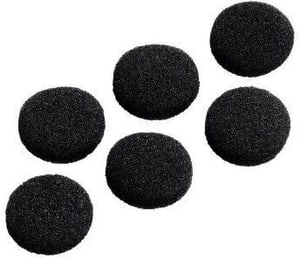 Cuscinetti auricolari di ricambio in schiuma, Ø 19 mm, 6 pezzi, nero