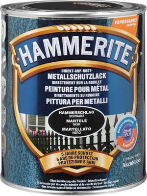 Metallschutzlack Hammerschlag Schwarz 750 ml