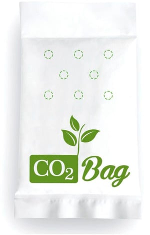 Kohlendioxid-Tüte für den Innenanbau
